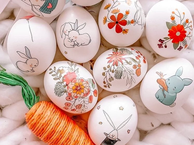 DIY: Decorating Easter Eggs with Temporary Tattoos