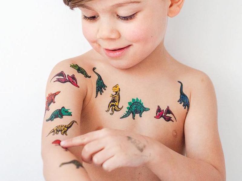 Dinosaur temporary tattoos