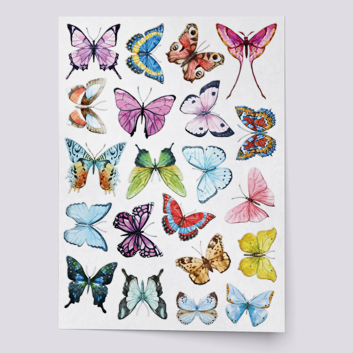 Watercolor Butterflies Temporary Tattoos