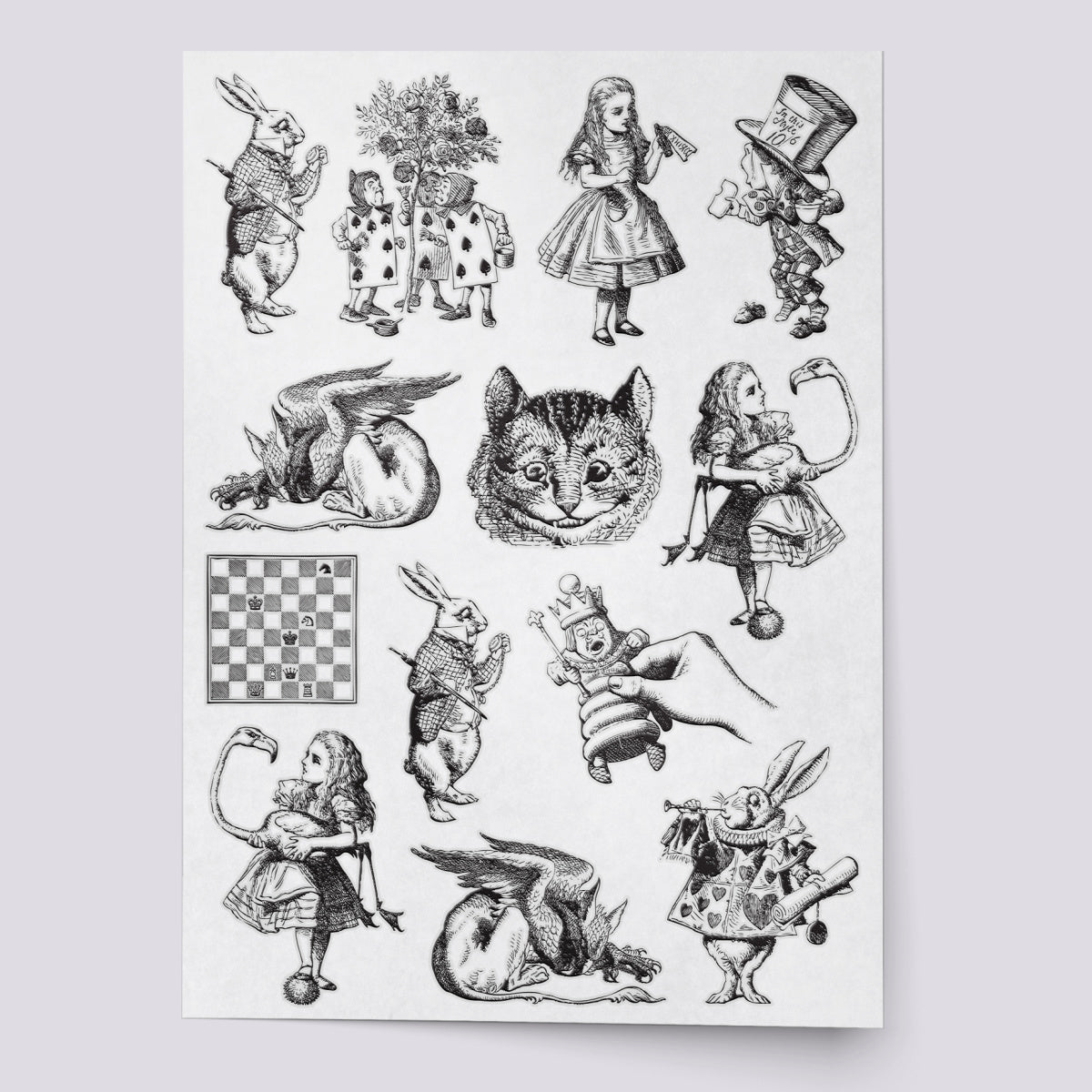 Alice in Wonderland Temporary Tattoos