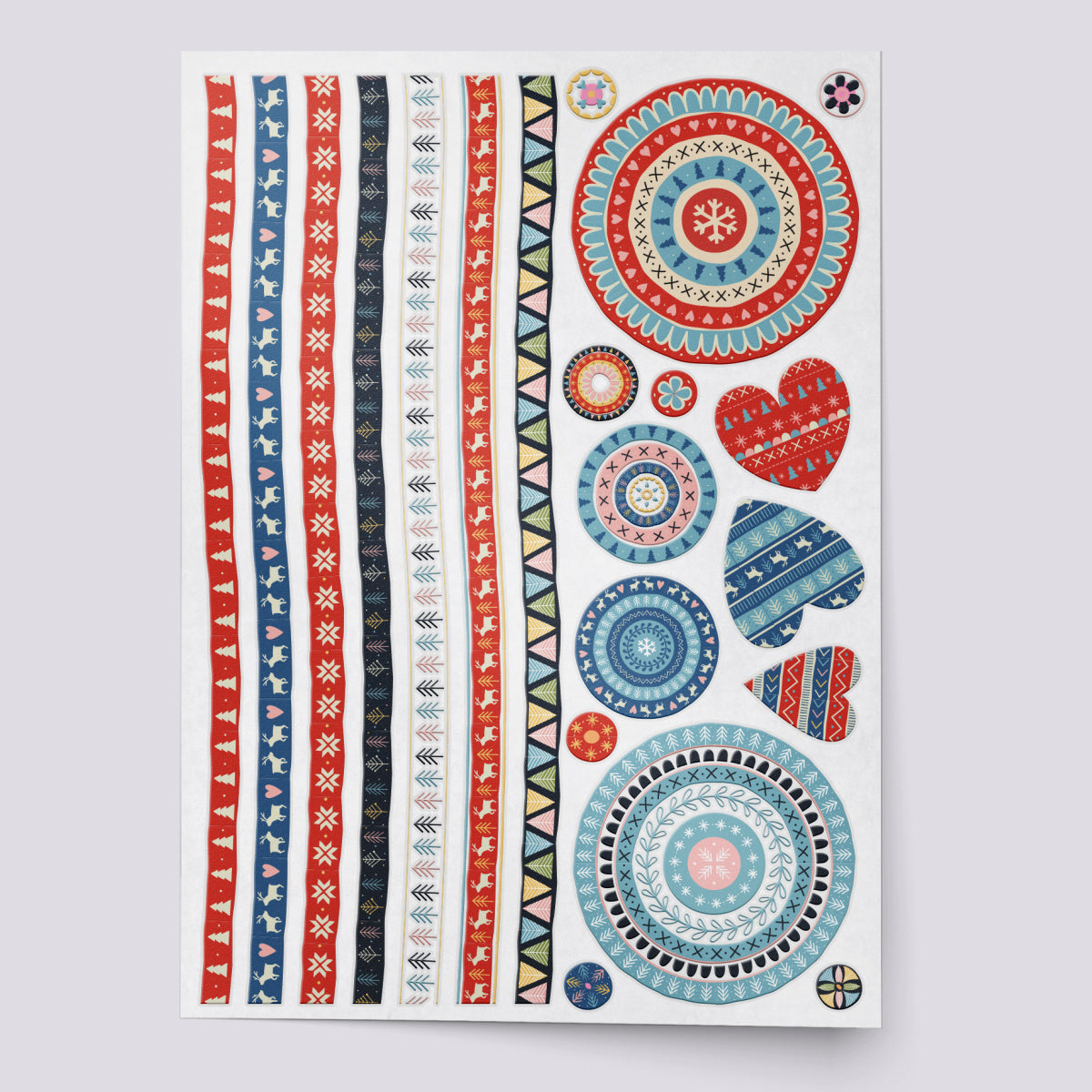 Cozy Patterns temporary tattoo set