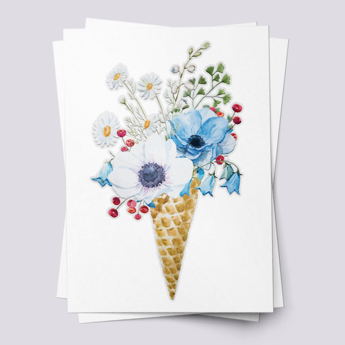 Flower ice cream