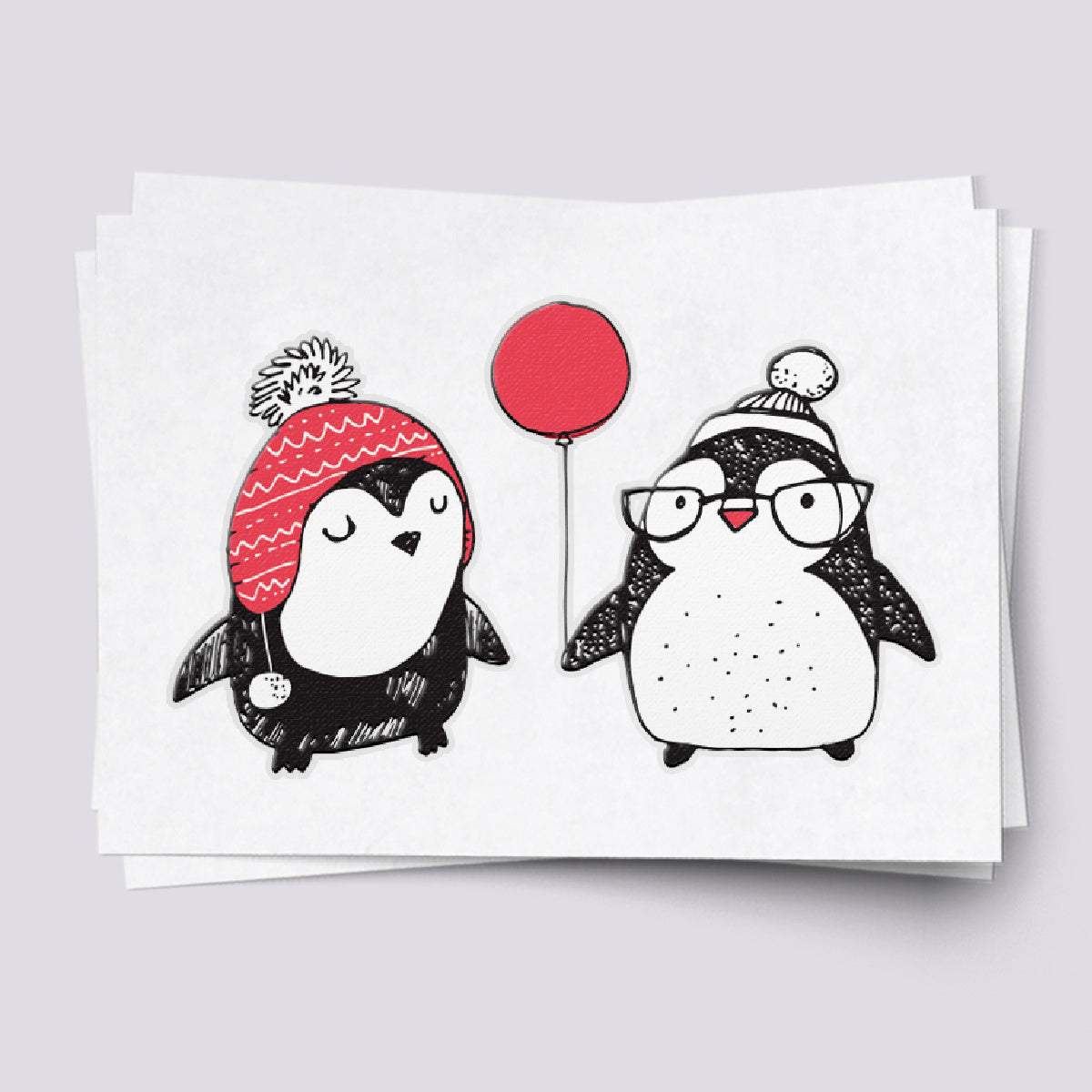 Penguins Temporary Tattoos for Christmas Cheer