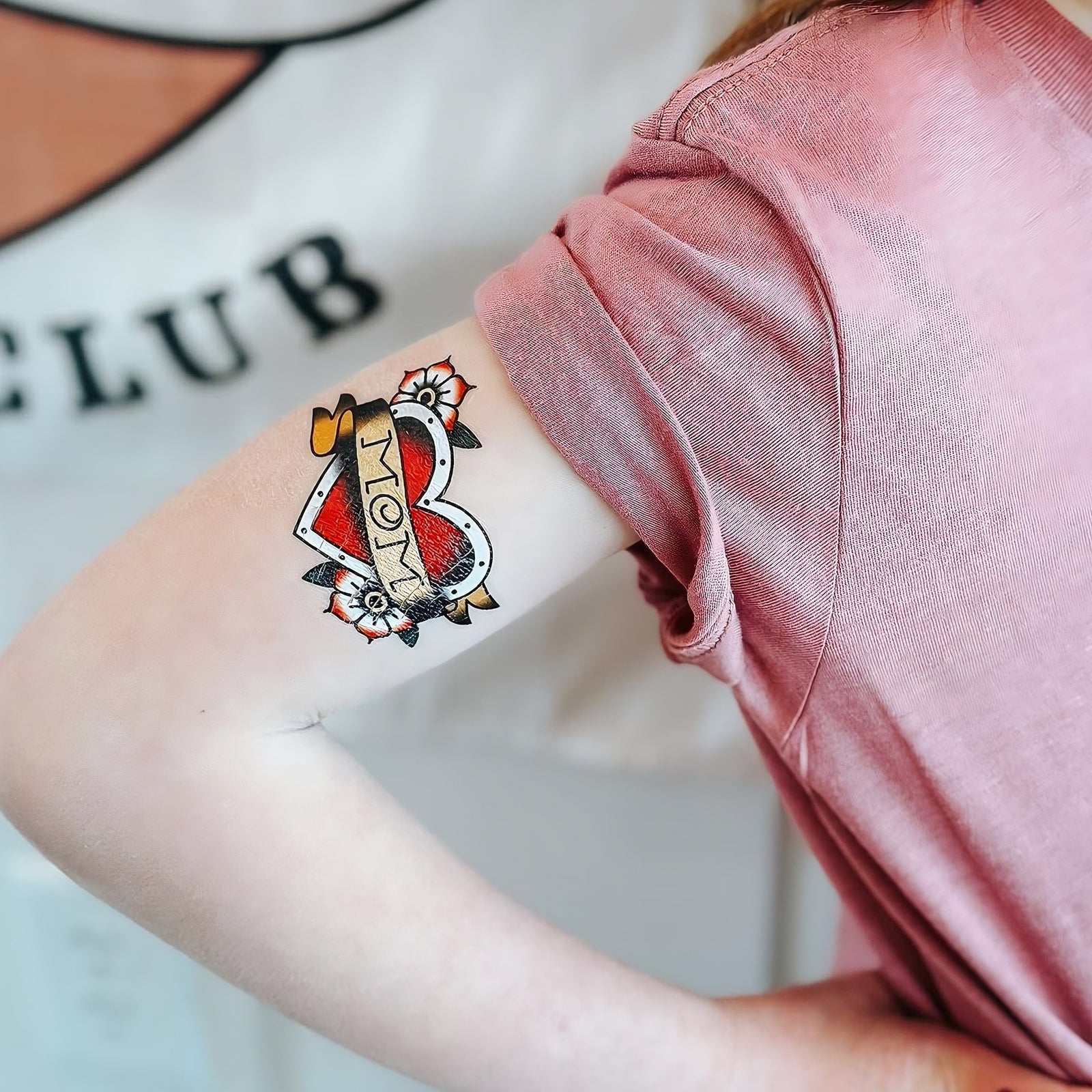 Mom heart tattoo