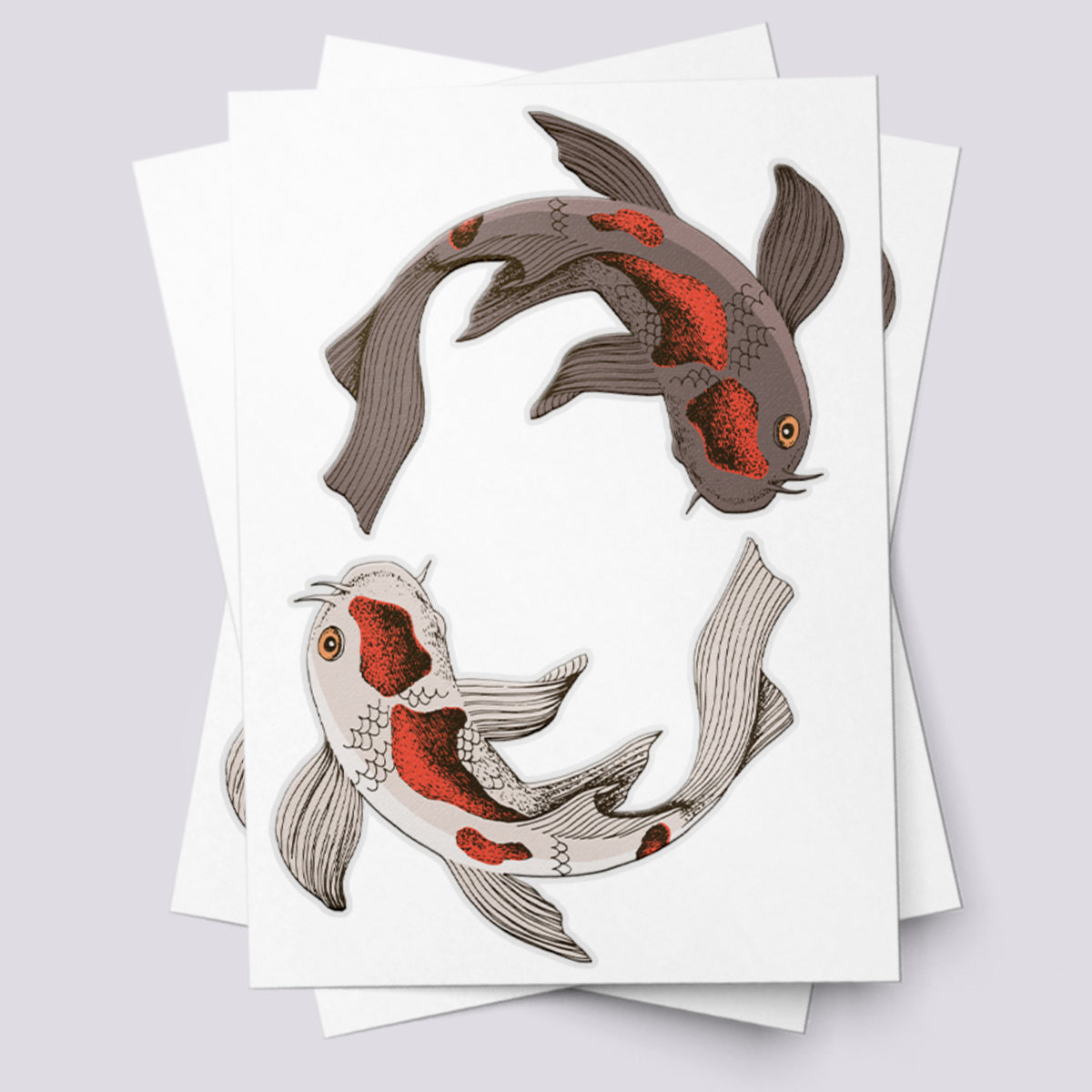 Koi Carps Temporary Tattoos – Celebrate Asian Heritage