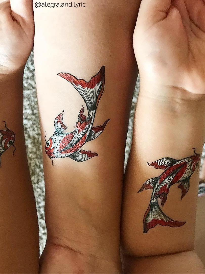 Koi Fish Temporary Tattoos – Asian Elegance for Kids' Parties