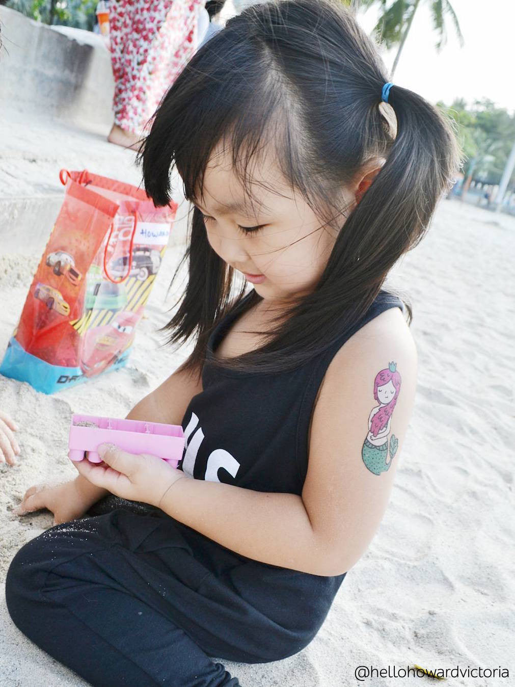 DUCKY STREET Kids Temporary Tattoo Little Mermaid