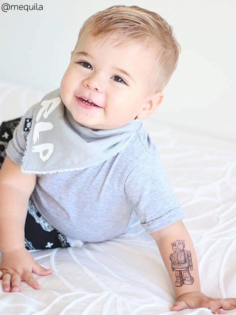 DUCKY STREET kids temporary Tattoo Robot designed by duckystreet - 9