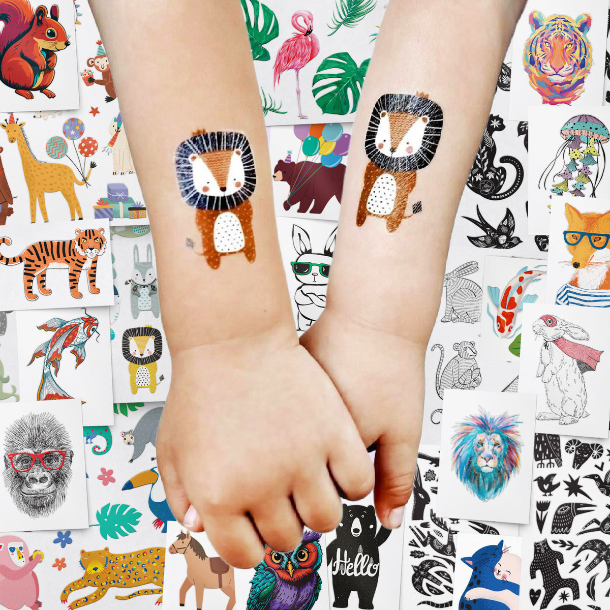 Animal Party Tattoo Big Bundle