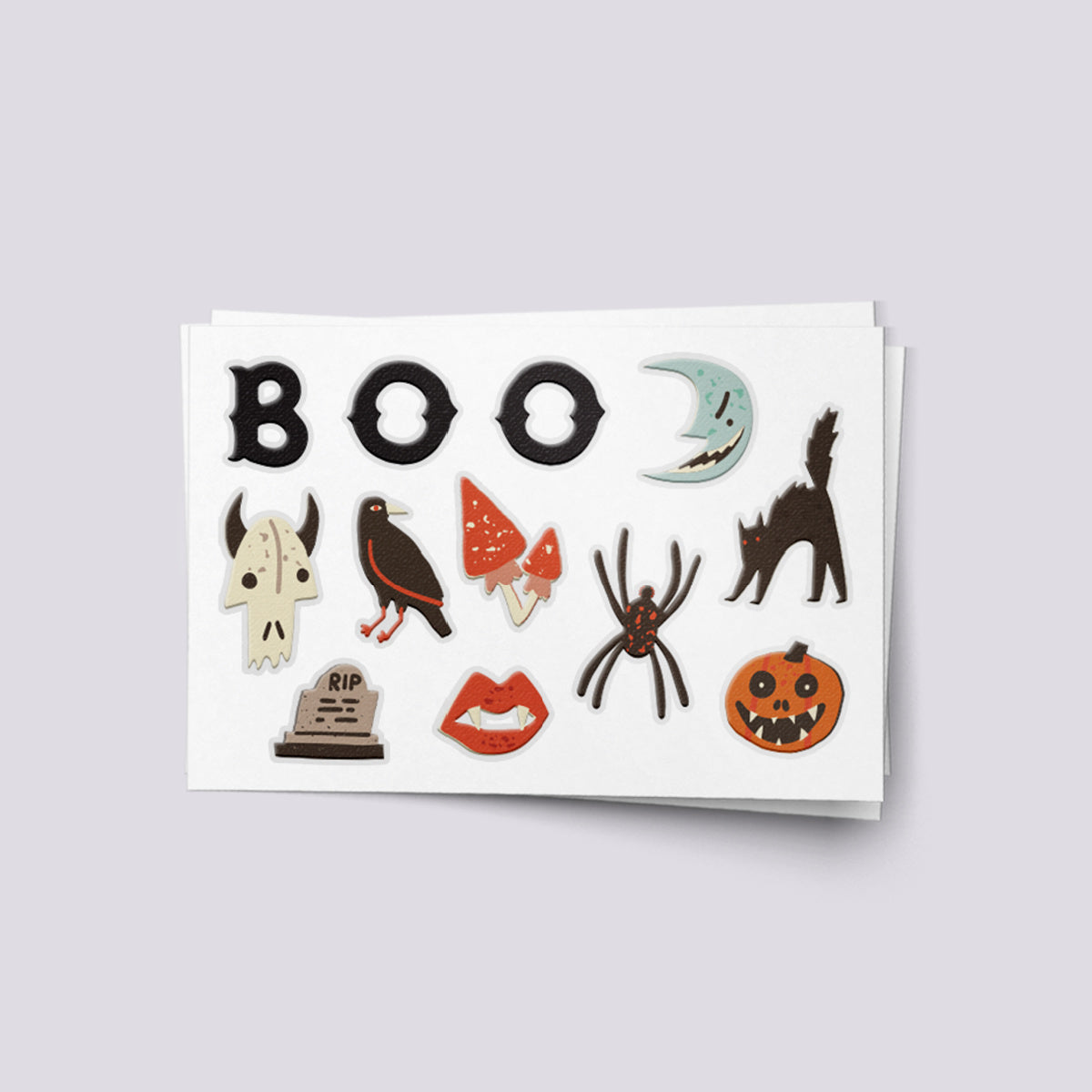 Tiny BOO! Halloween Knuckle Temporary Tattoos for Kids