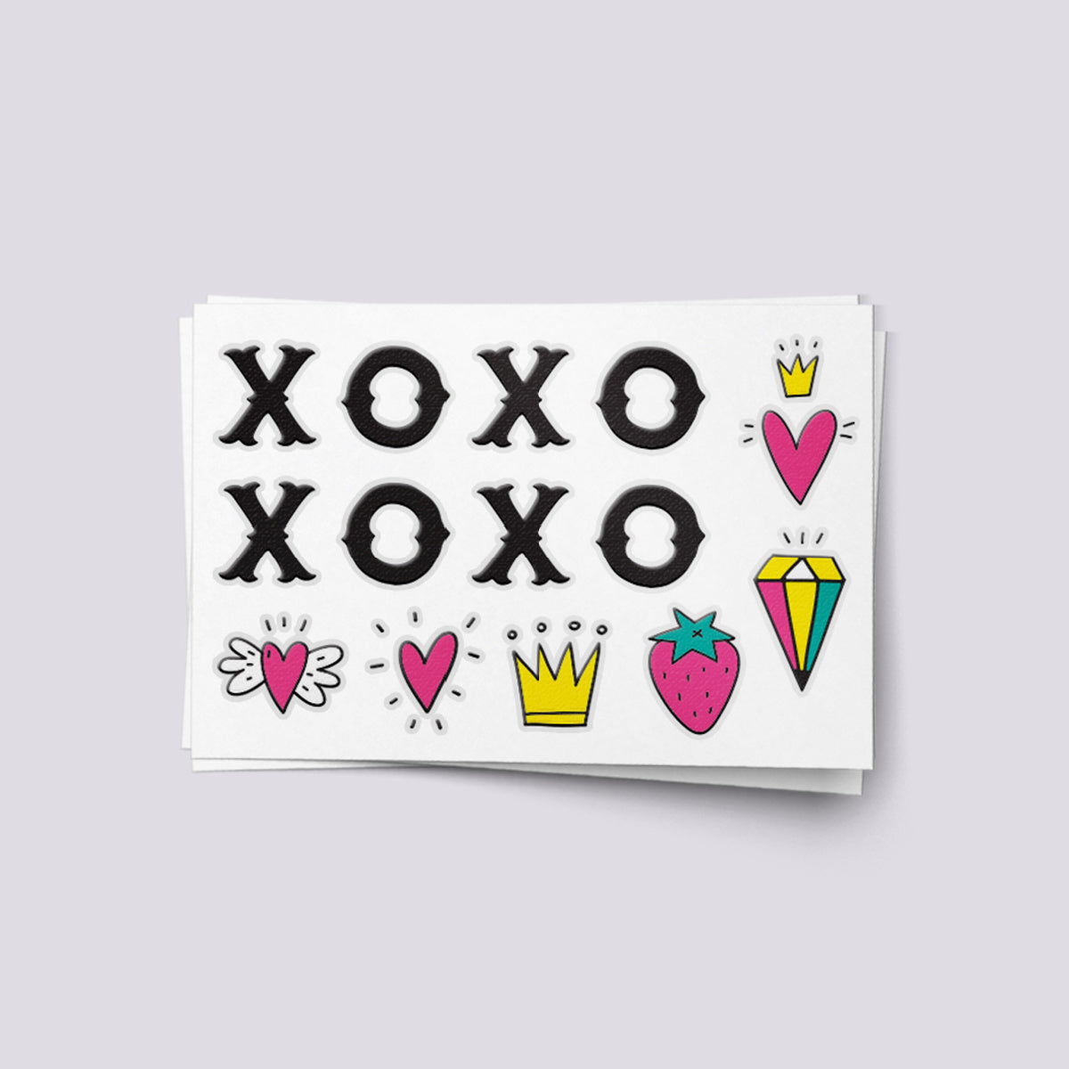 XOXO Knuckle Temporary Tattoos Set - Spread the Love!