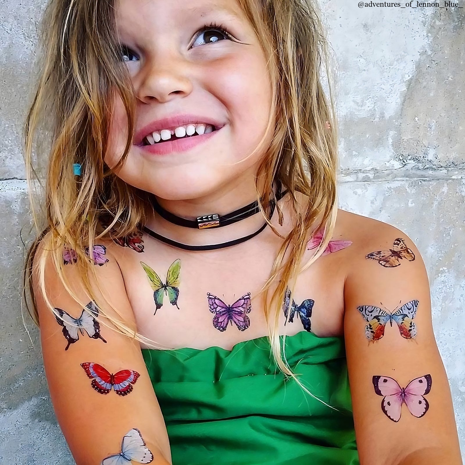 Watercolor Butterflies Temporary Tattoos