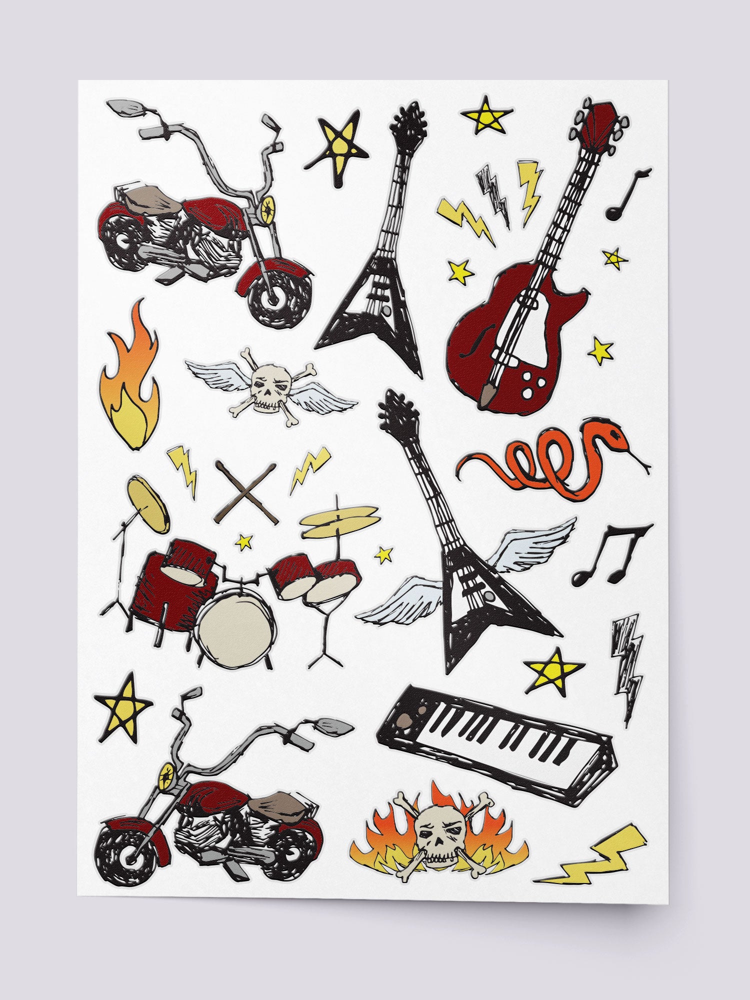 Buy Stacee Jaxx Rock of Ages Temporary Tattoos for Cosplayers of Rock of  Ages. Great for Music Themed Parties. Can Be Made for and Adult or Kid  Online in India - Etsy