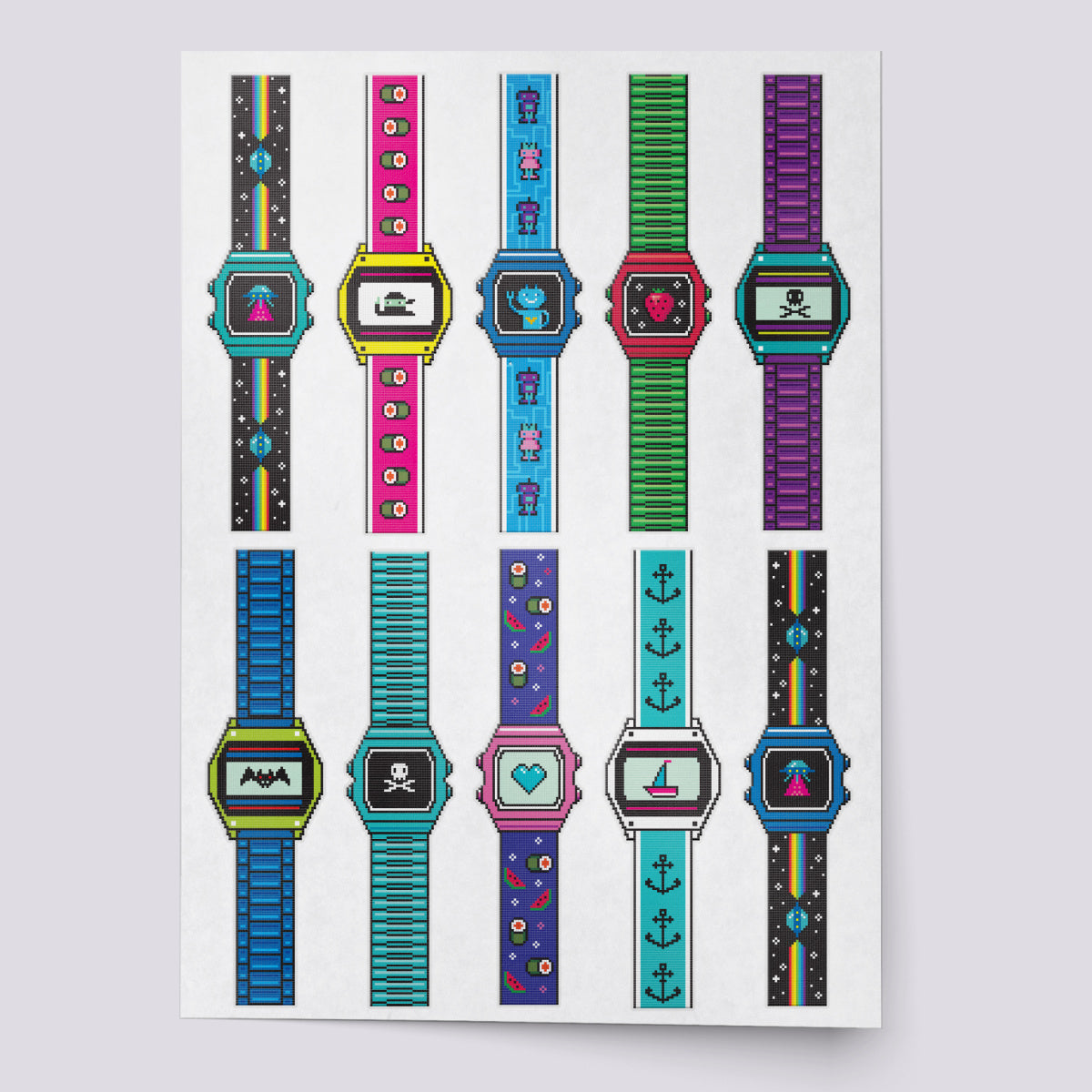 Kids Watches Temporary Tattoo Set