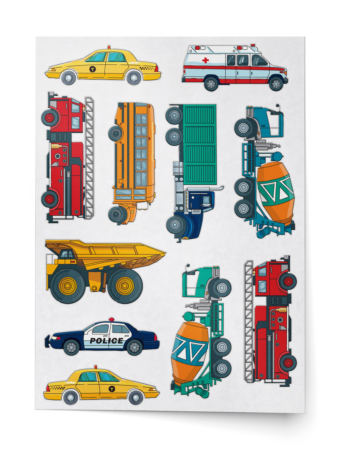 Cars and Vehicles Tattoo Bundle