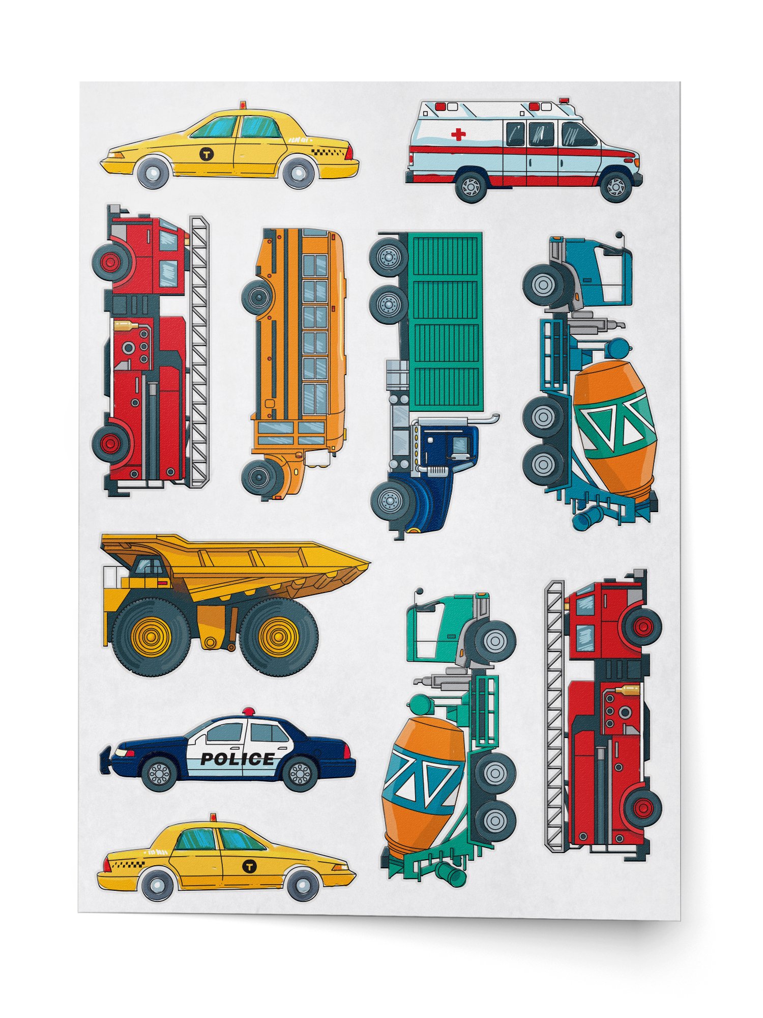 Cars and Vehicles Tattoo Bundle