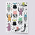 Cute monsters temporary tattoo set