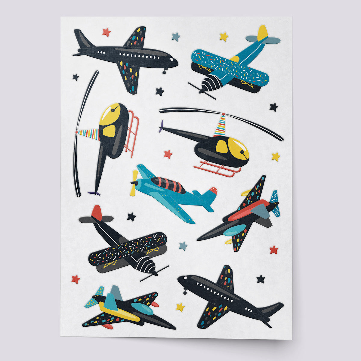 Aviation Adventure Temporary Tattoos for Kids