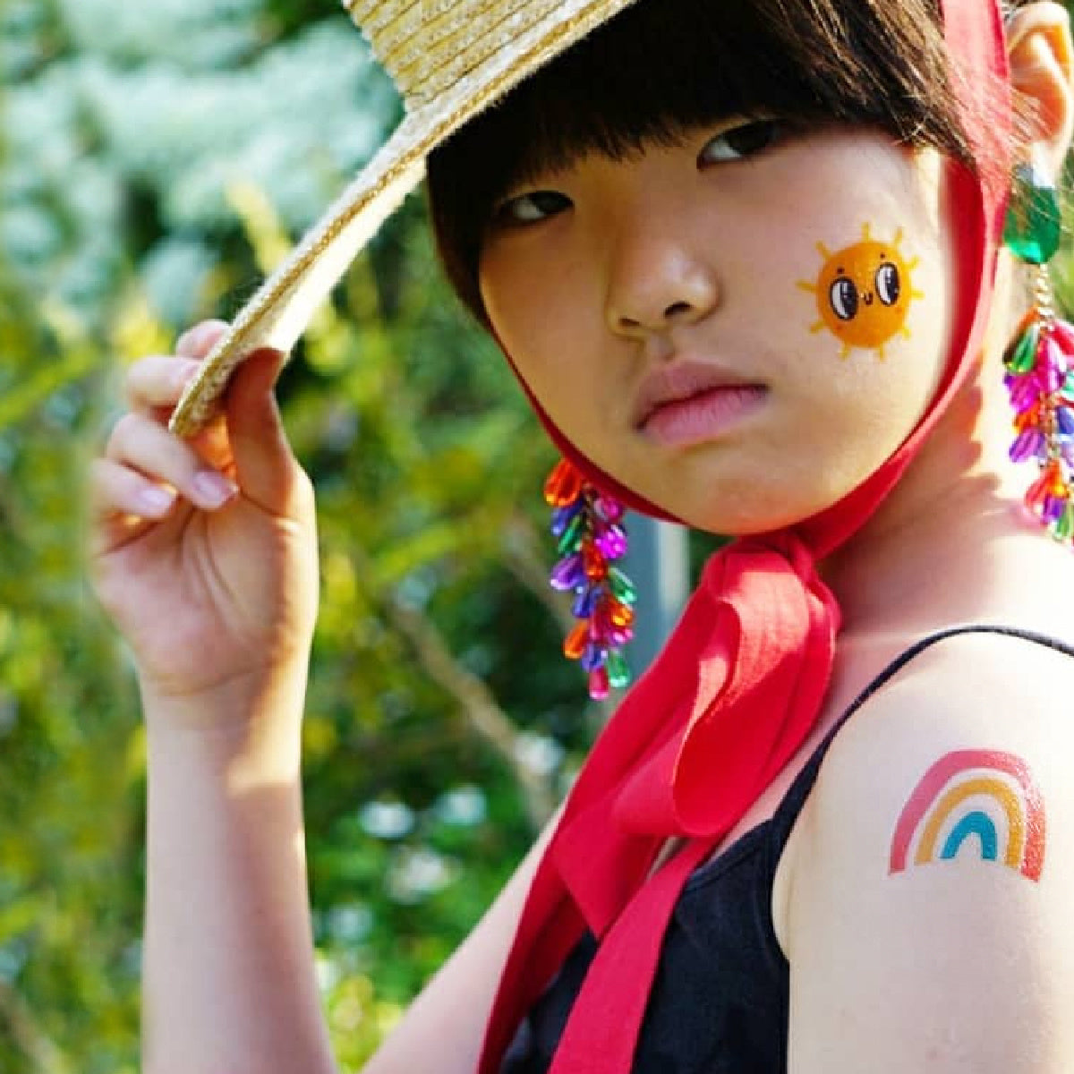 Tutti Frutti kawaii temporary tattoo set