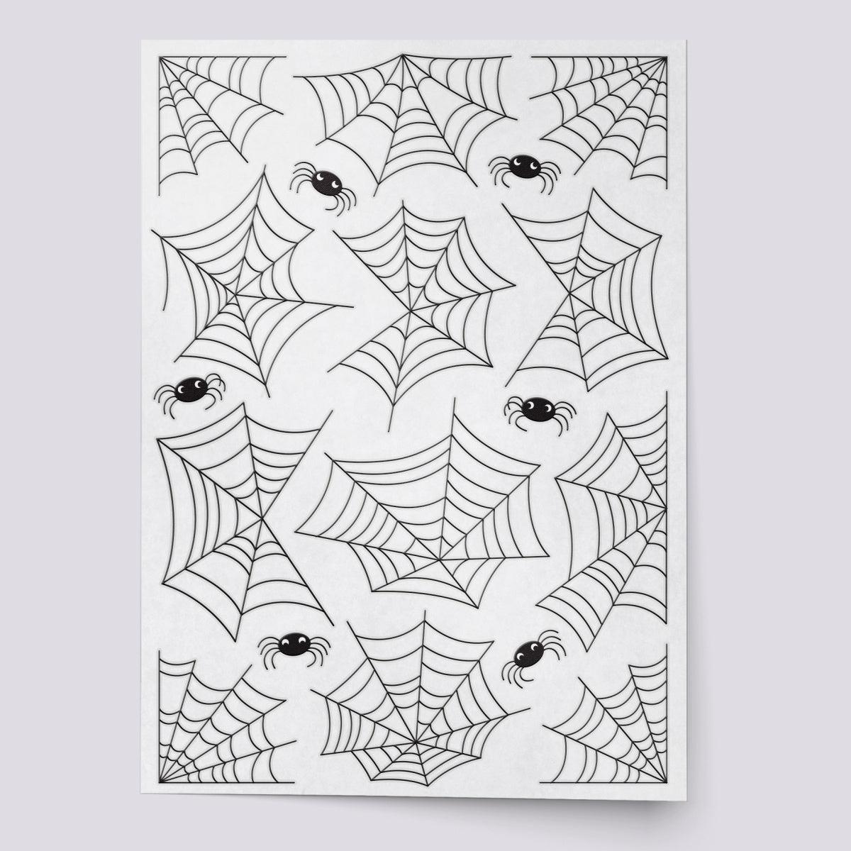 Spider web temporary tattoo set