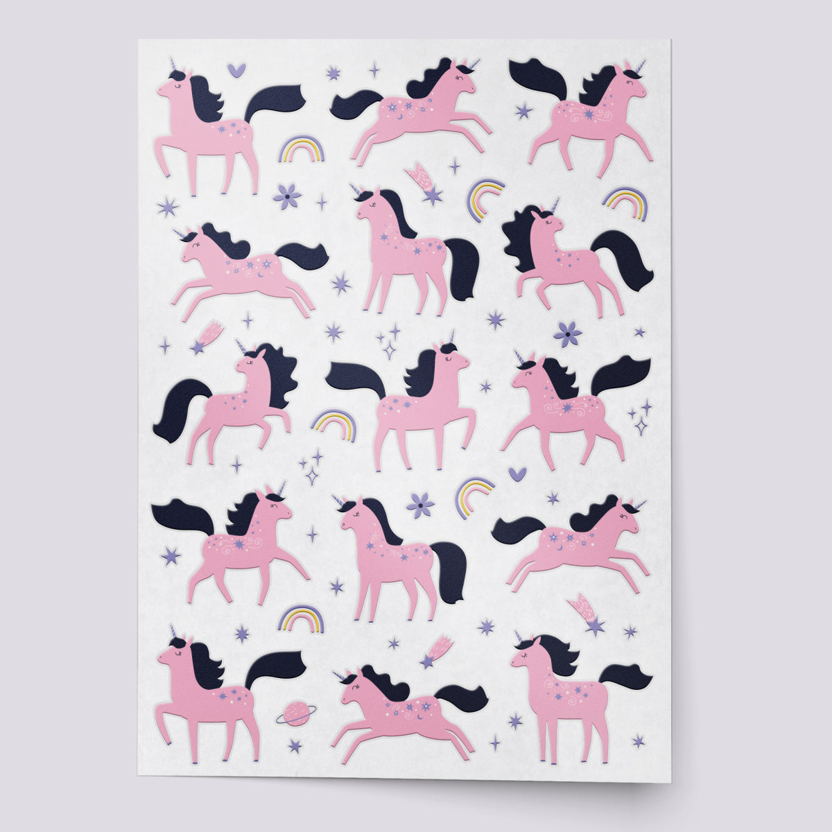 Pink Unicorns temporary tattoos