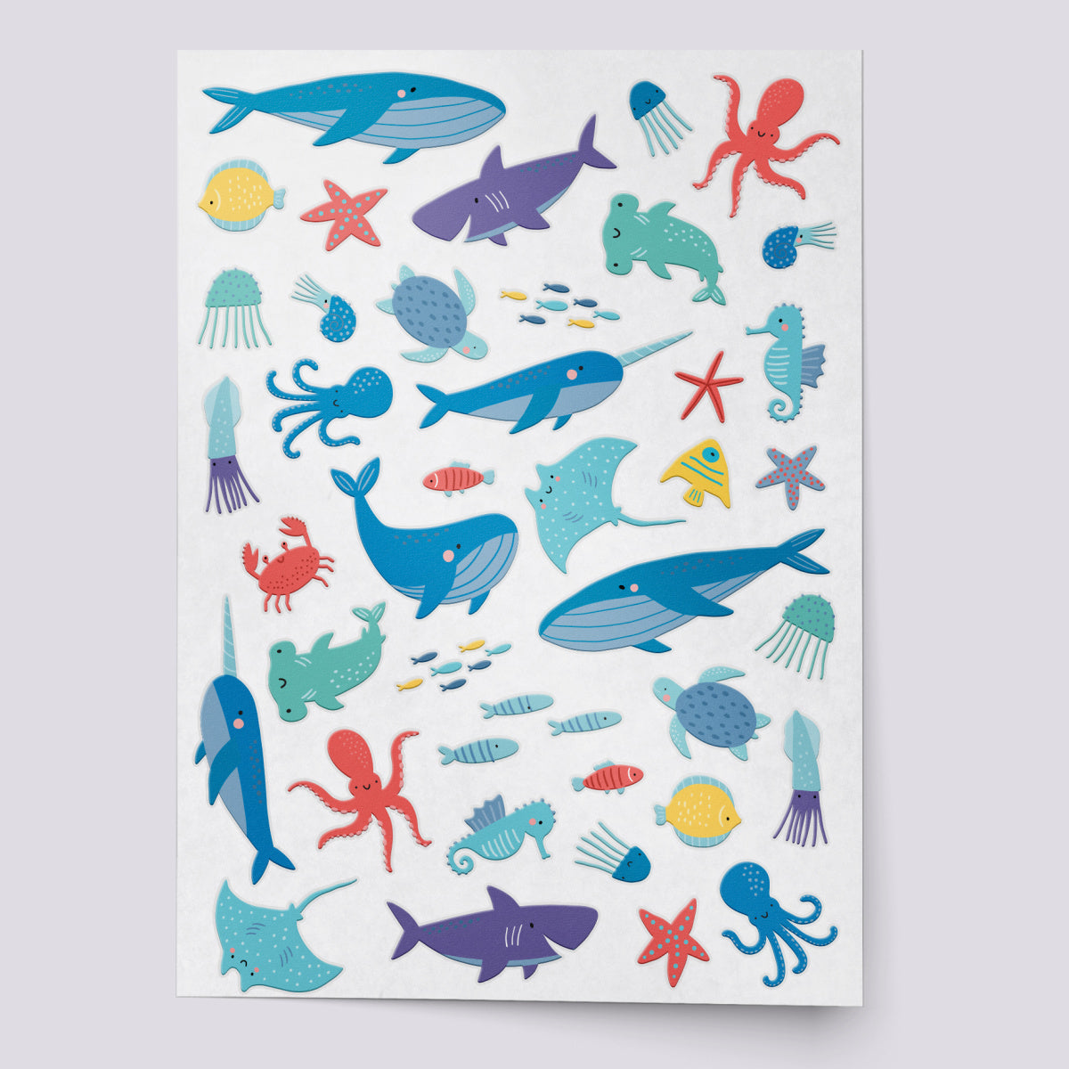 Under the sea temporary tattoo set