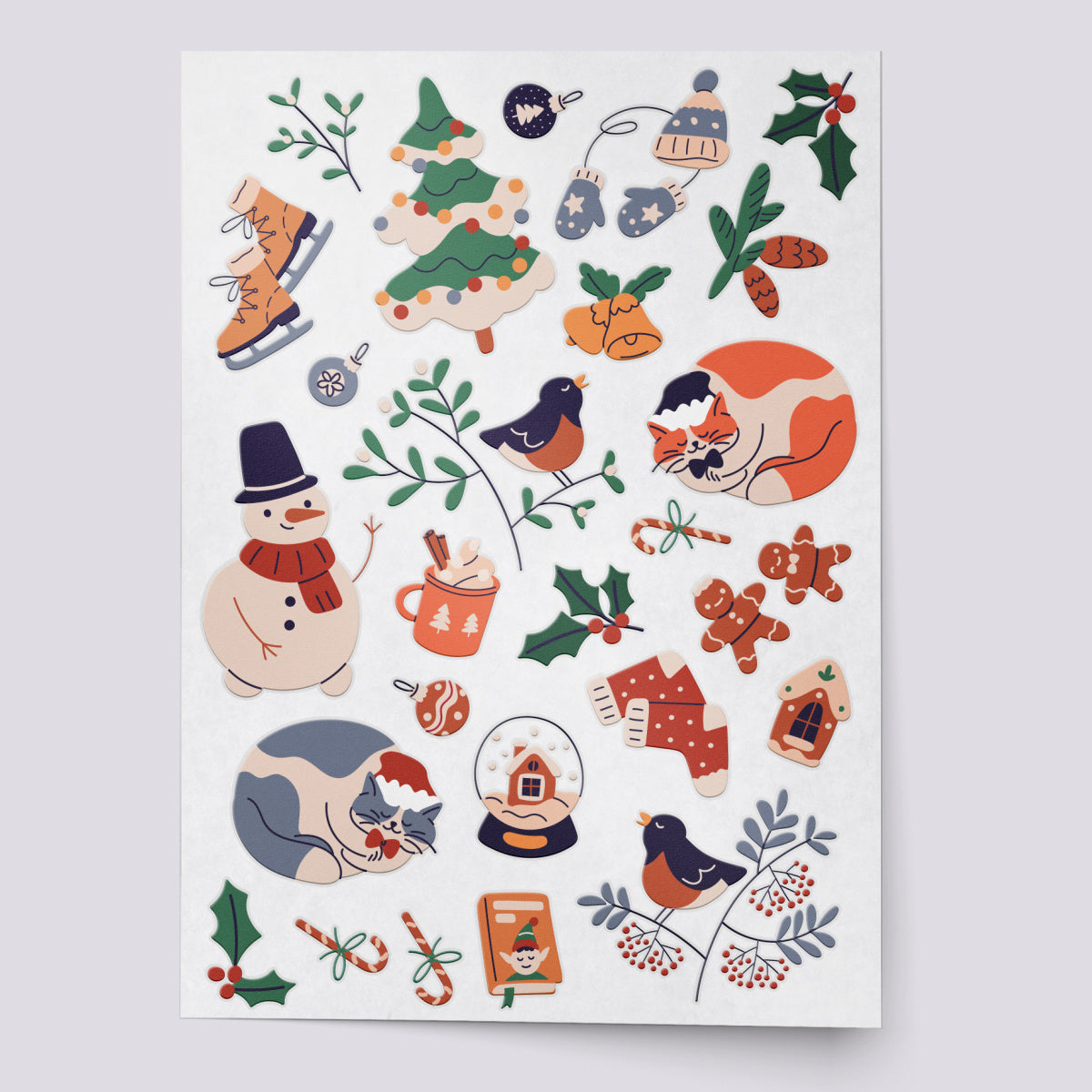 Hygge Christmas temporary tattoo set