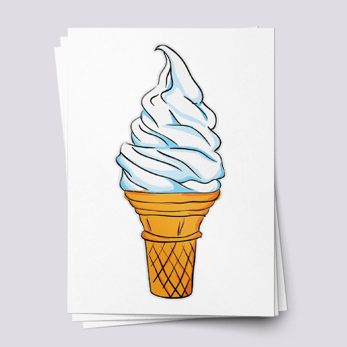 Soft Serve Ice Cream Temporary Tattoo – Sweet Summer Fun