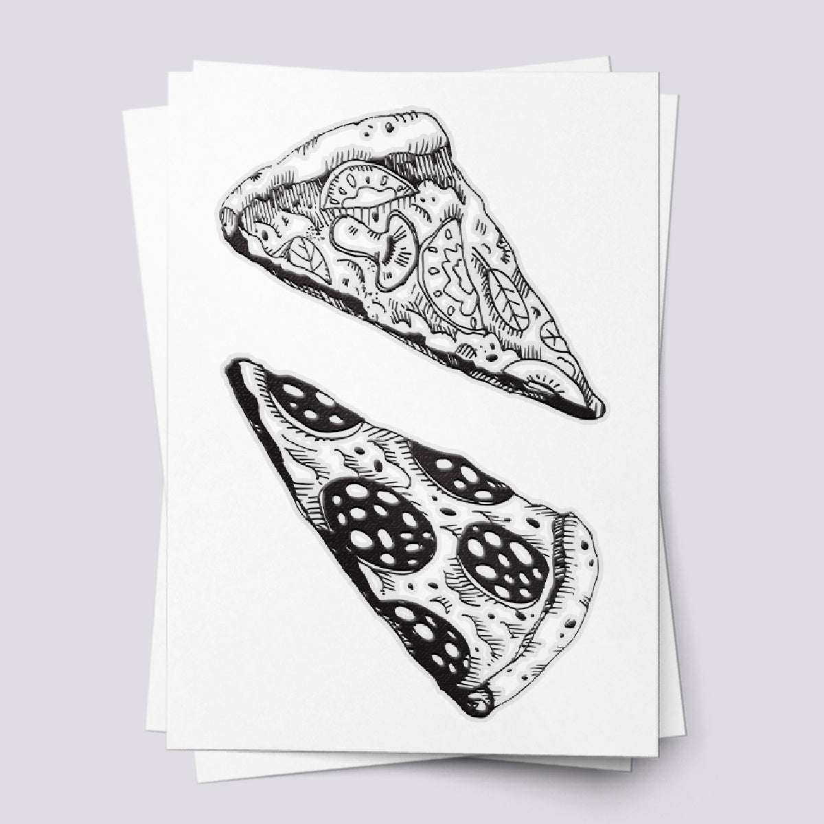 Pizza Temporary Tattoos for Food-Themed Fun