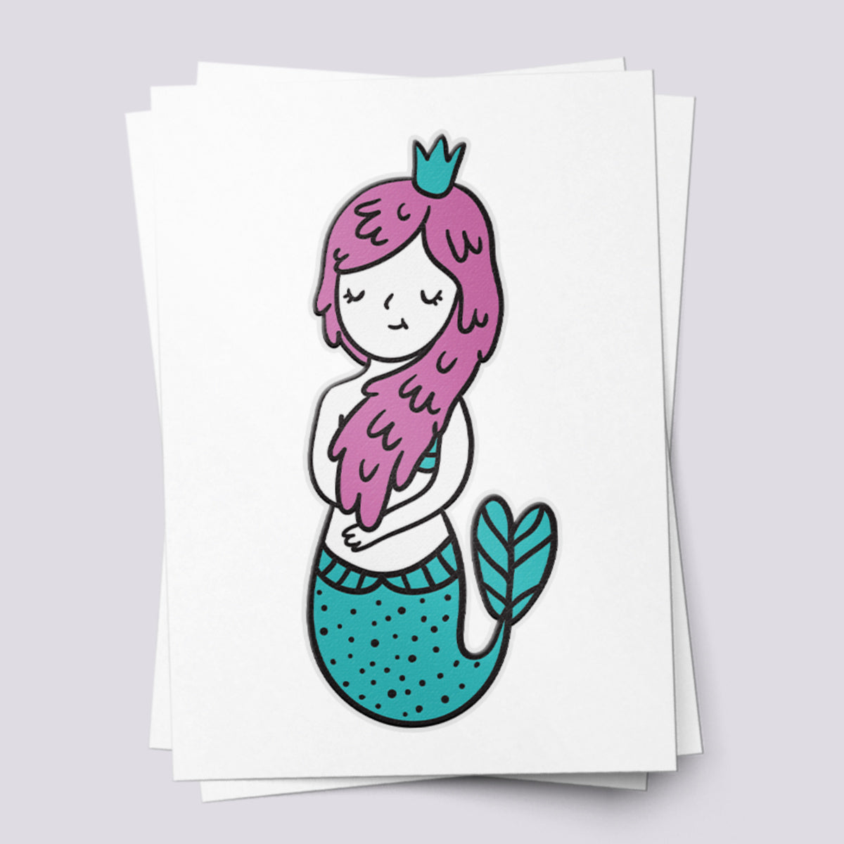 Little Mermaid Temporary Tattoos for Kids Party Fun