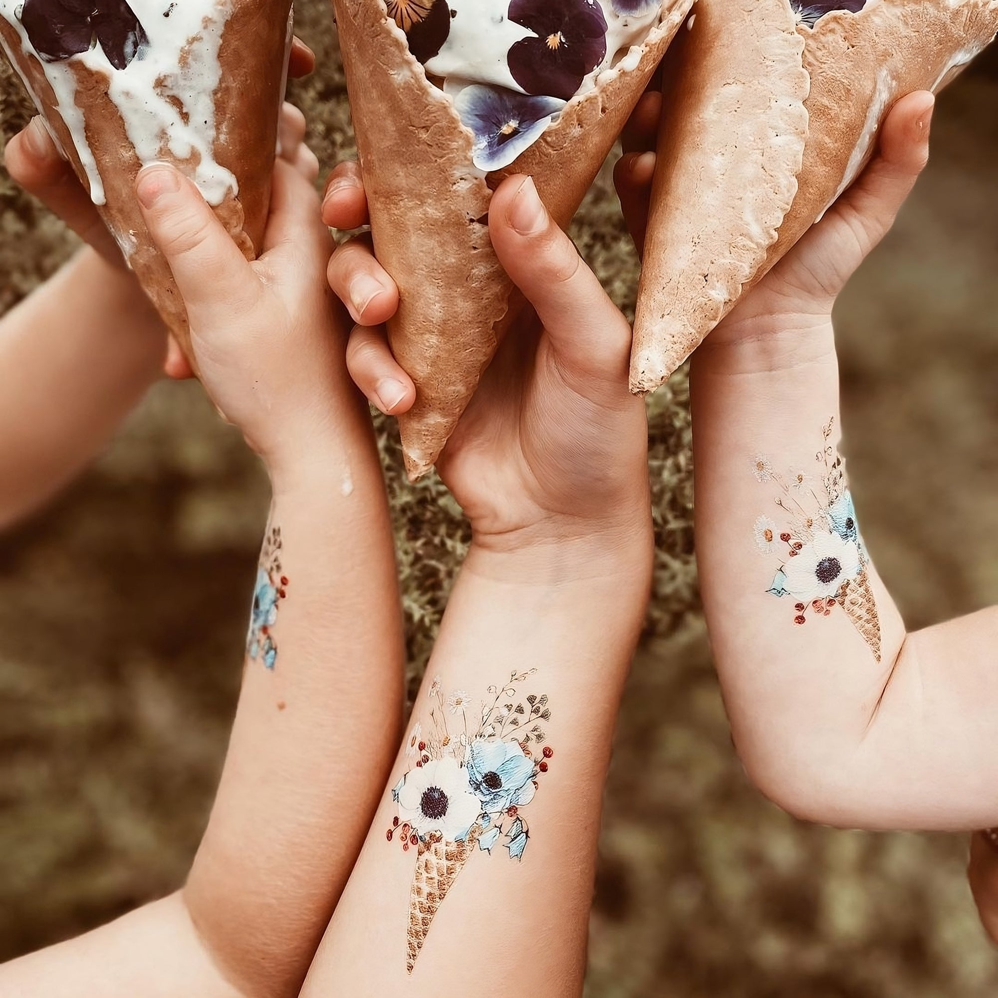 Flower ice cream