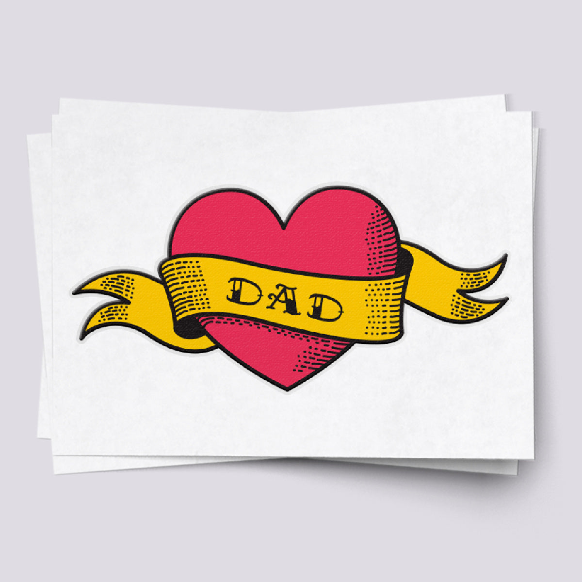 Love Dad Temporary Tattoos - Classic Fun for Kids' Parties