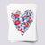 Patriotic Florals Heart Temporary Tattoos for Independence Day Party