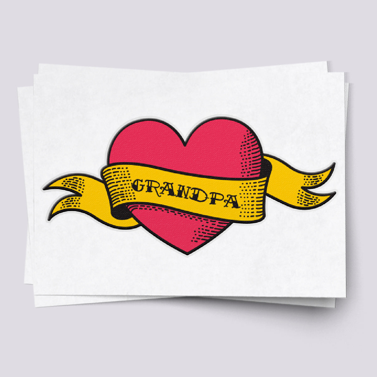 Love Grandpa Temporary Tattoos - Classic Party Fun