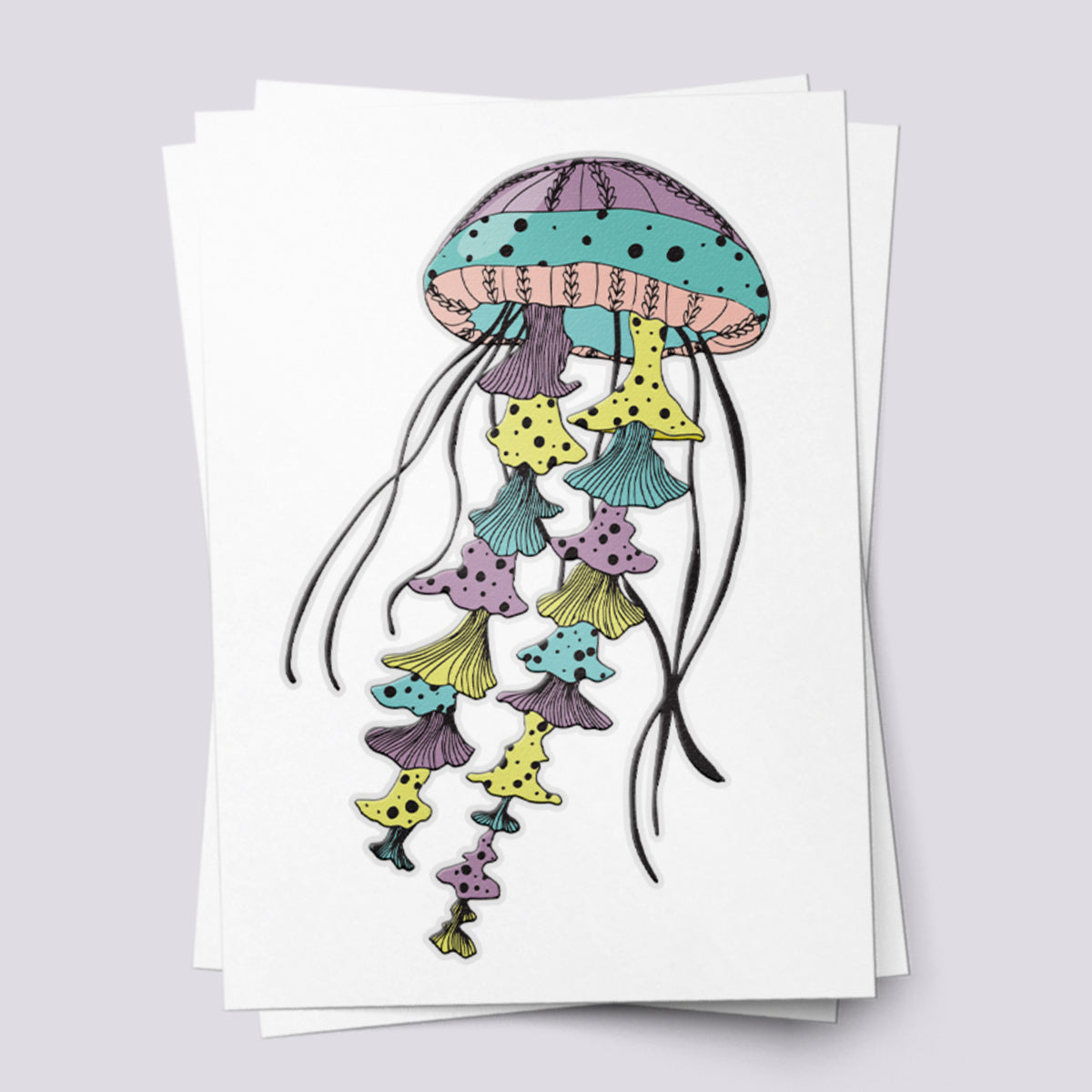 Magic Jellyfish Temporary Tattoos - Underwater Fun for Parties
