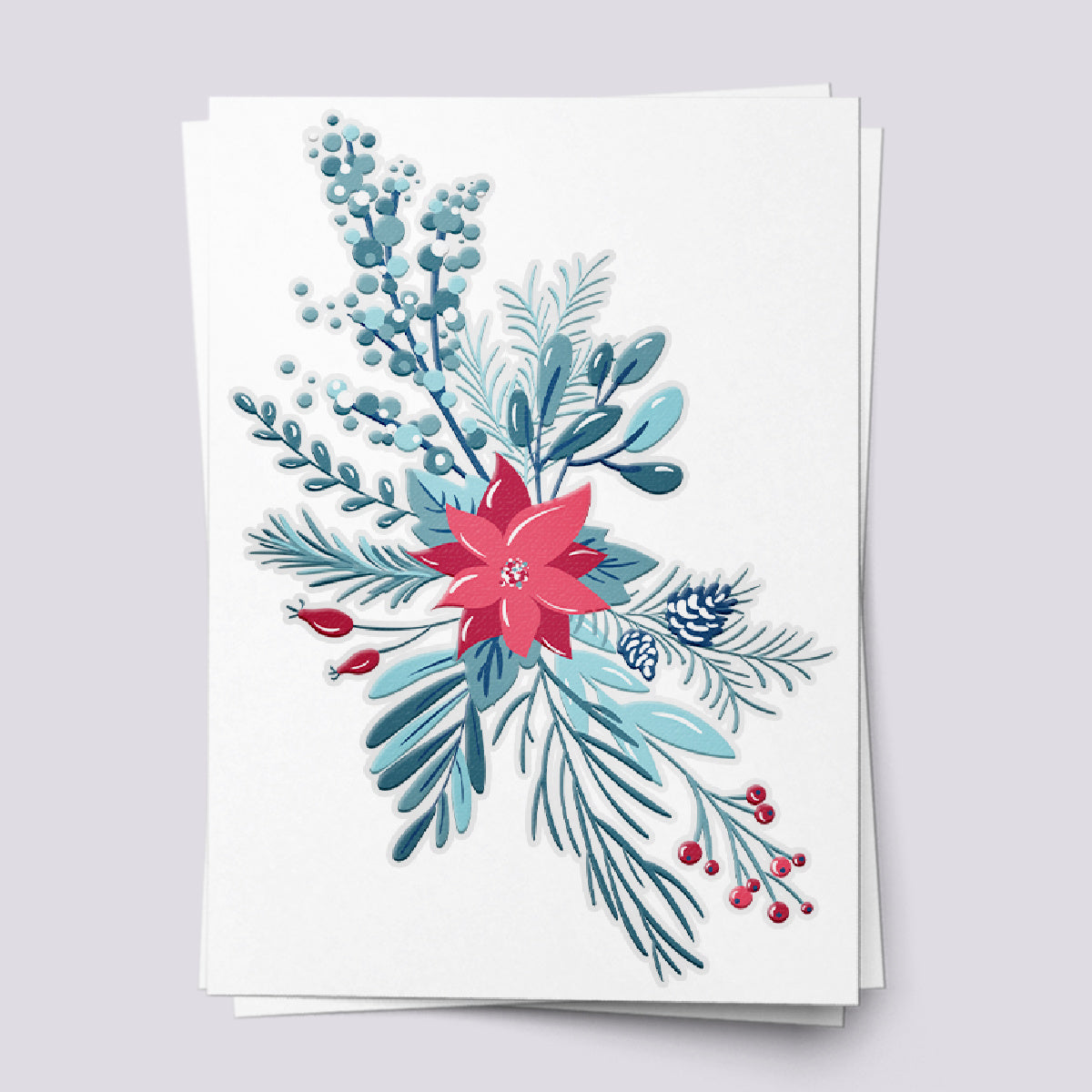 Winter Flowers Temporary Tattoos for Christmas Festive Fun