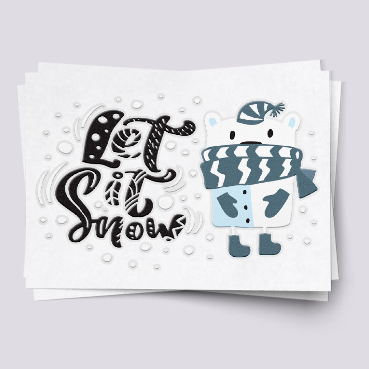 Let it Snow Temporary Tattoos - Winter Delight for Kids