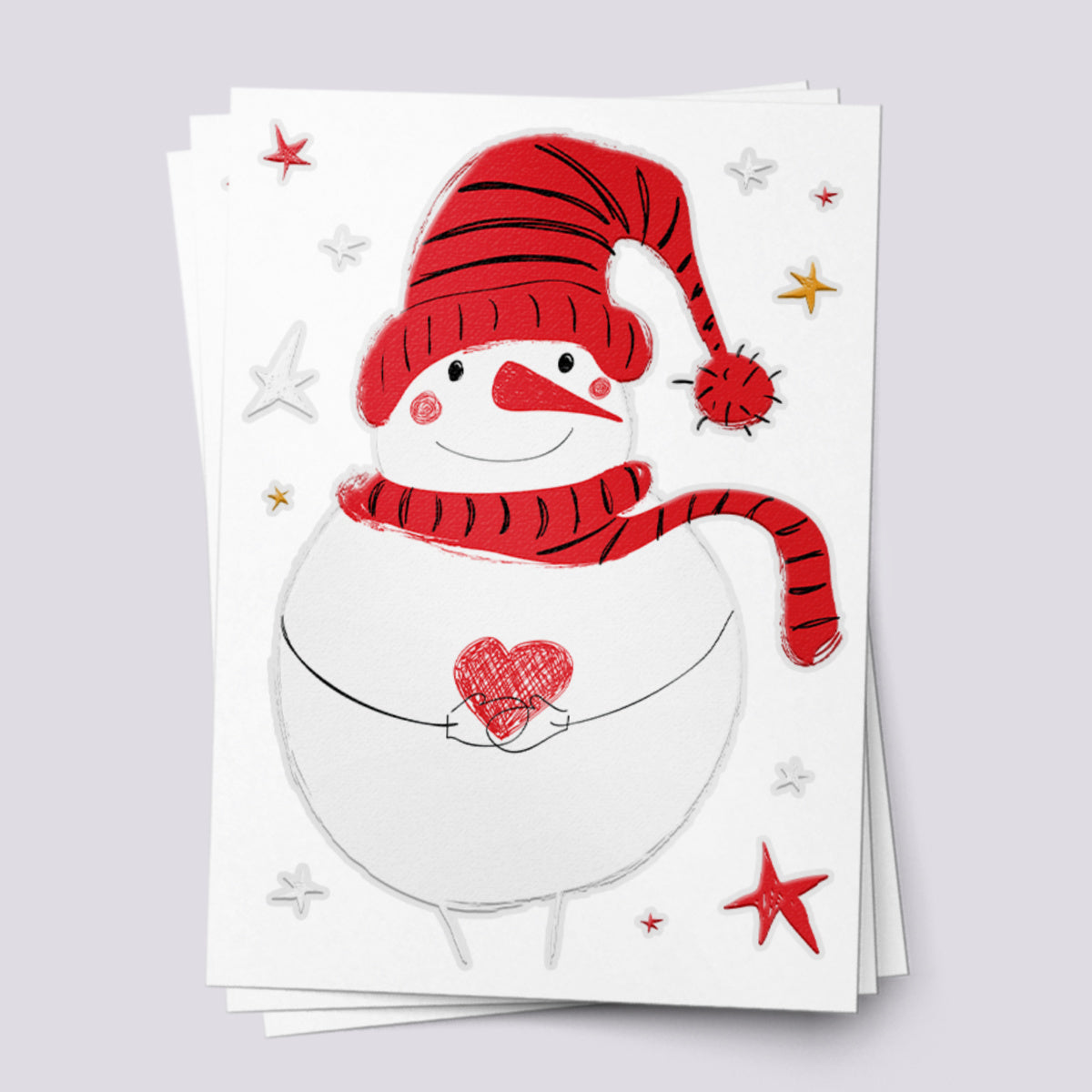 Snowman Temporary Tattoo - Celebrate Winter with Festive Fun