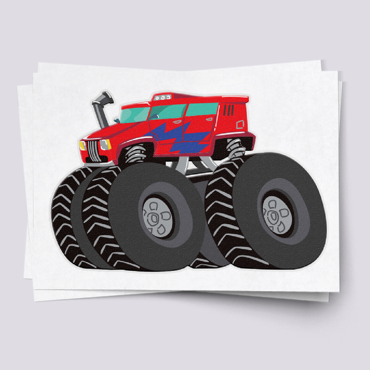 Monster Truck Temporary Tattoos - Big Wheels, Big Fun!