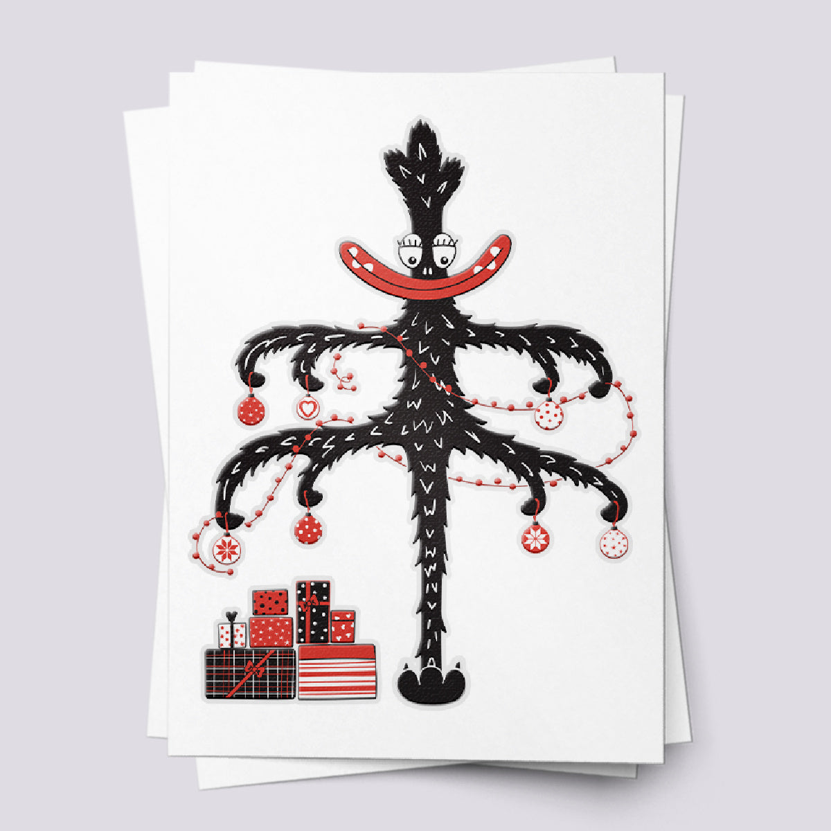 Monster Tree Temporary Tattoos - Gothic Christmas Holiday Fun