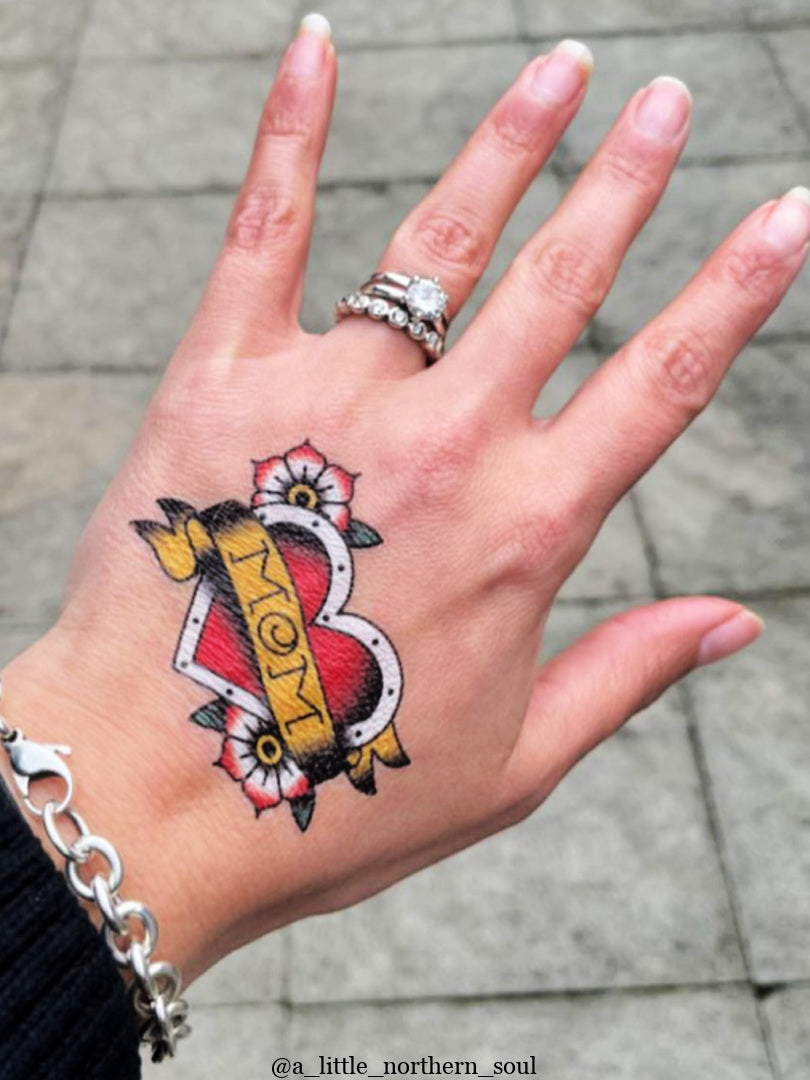 Mom heart tattoo