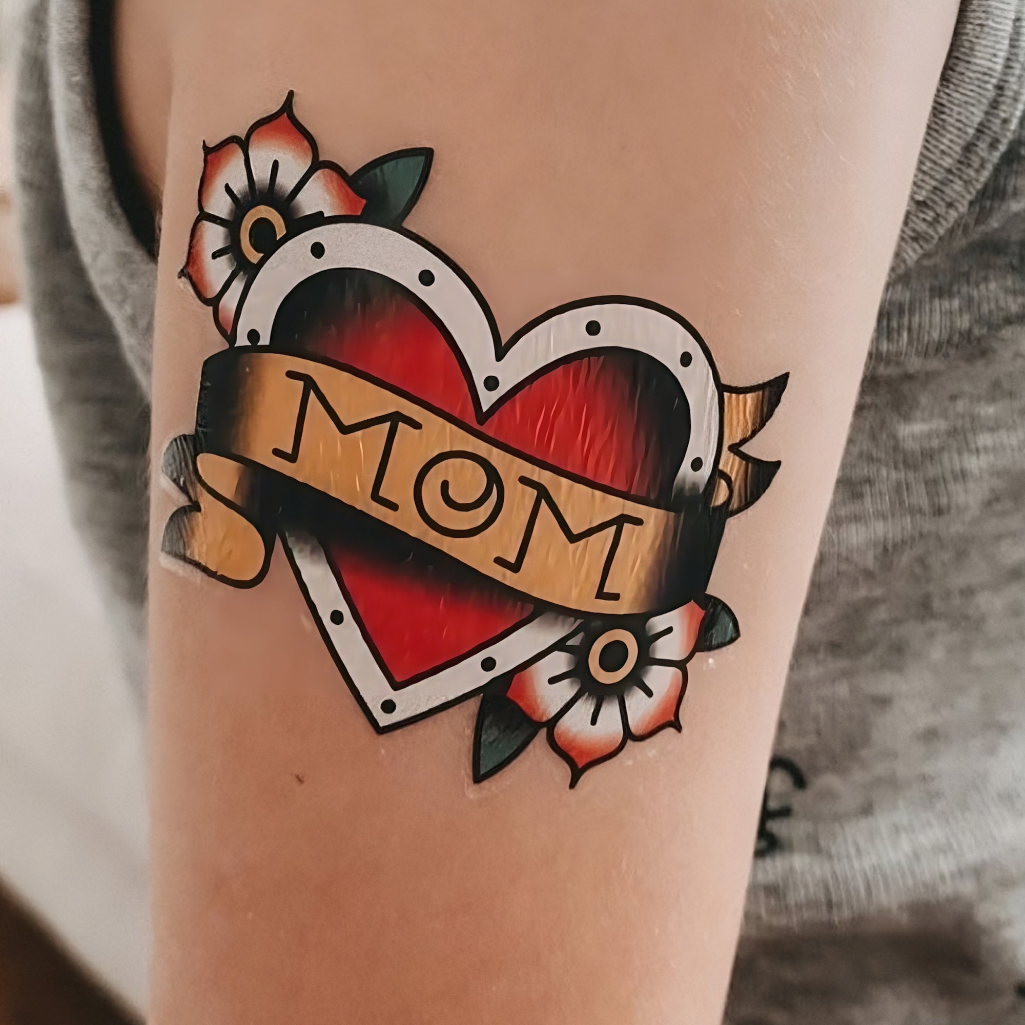 Mom heart tattoo