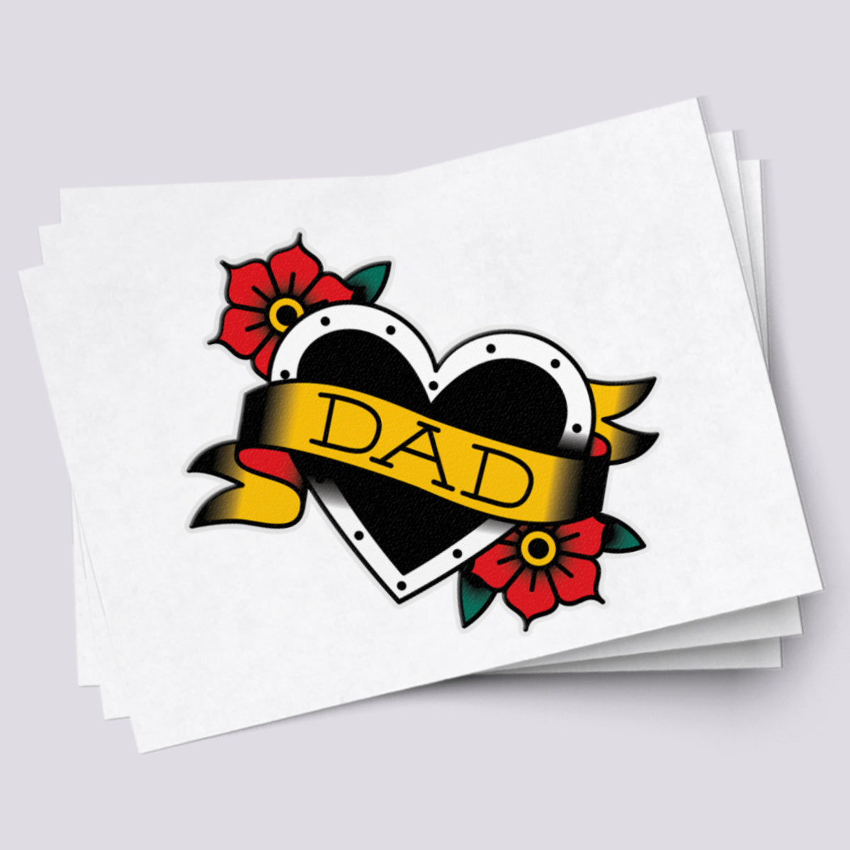 Dad heart tattoo