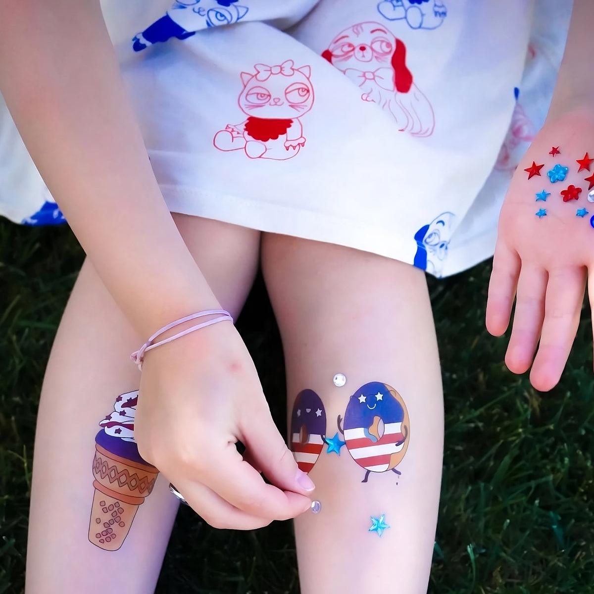 Patriotic soft serve