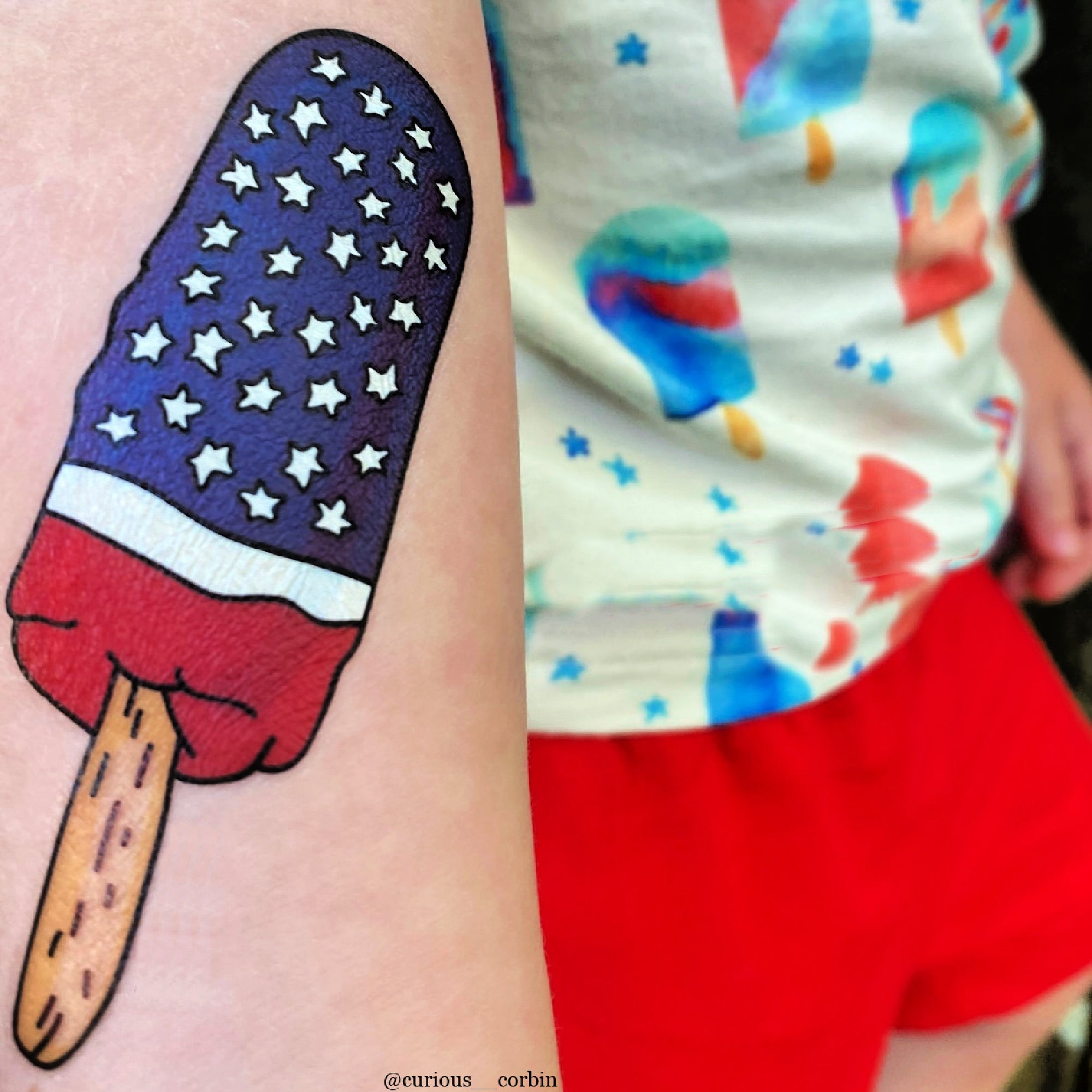 Patriotic Ice pop