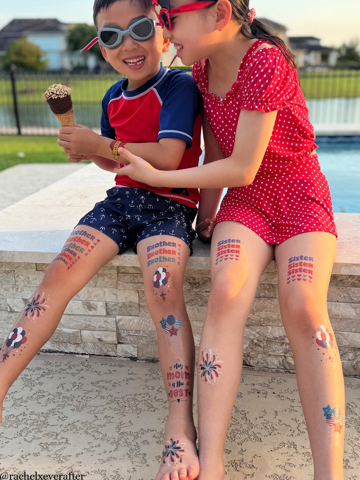 Sister Lettering Temporary Tattoos - Perfect for Family Celebrations