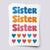 Sister Lettering Temporary Tattoos - Perfect for Family Celebrations