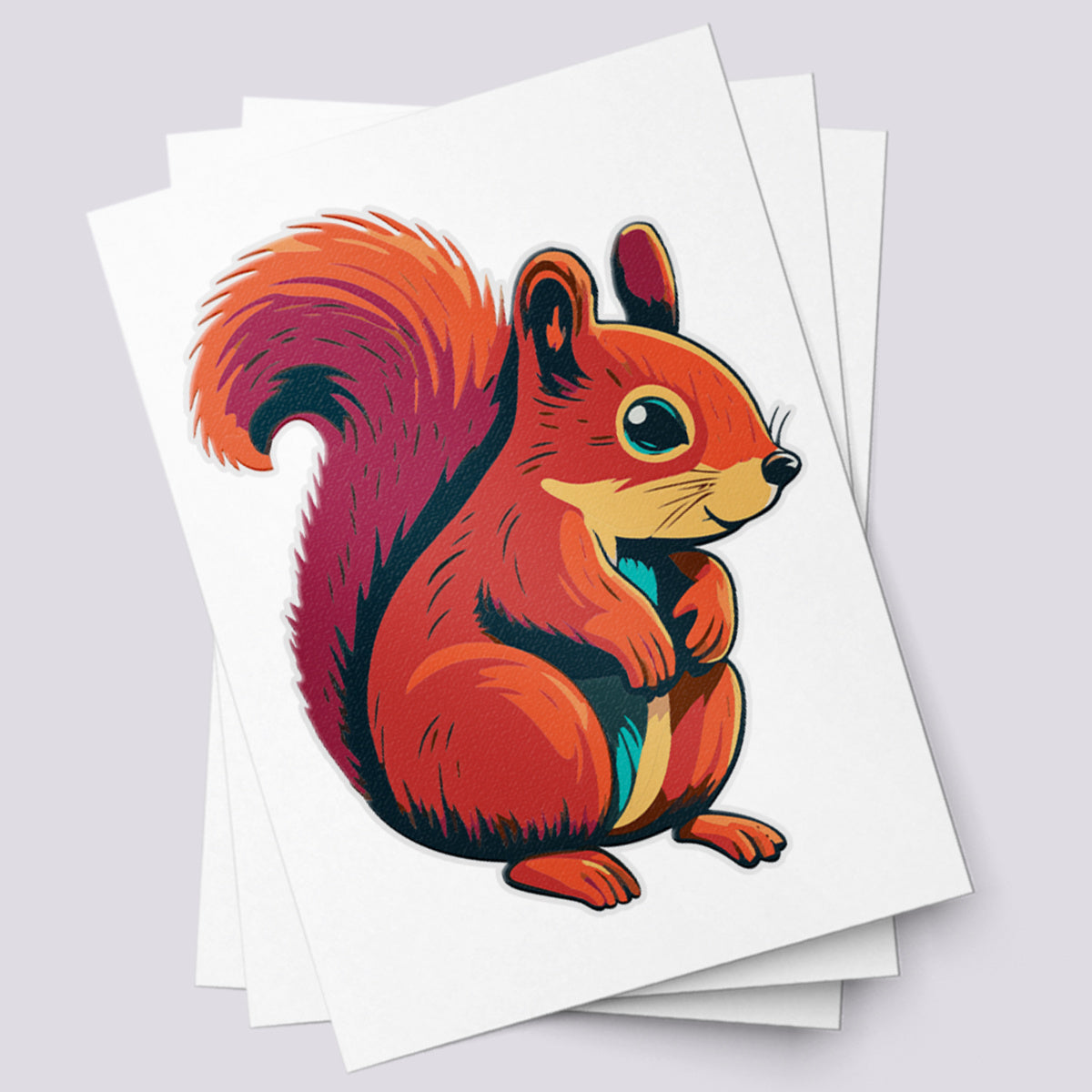 Woodland Squirrel Temporary Tattoo – Fun &amp; Colorful Nature Play