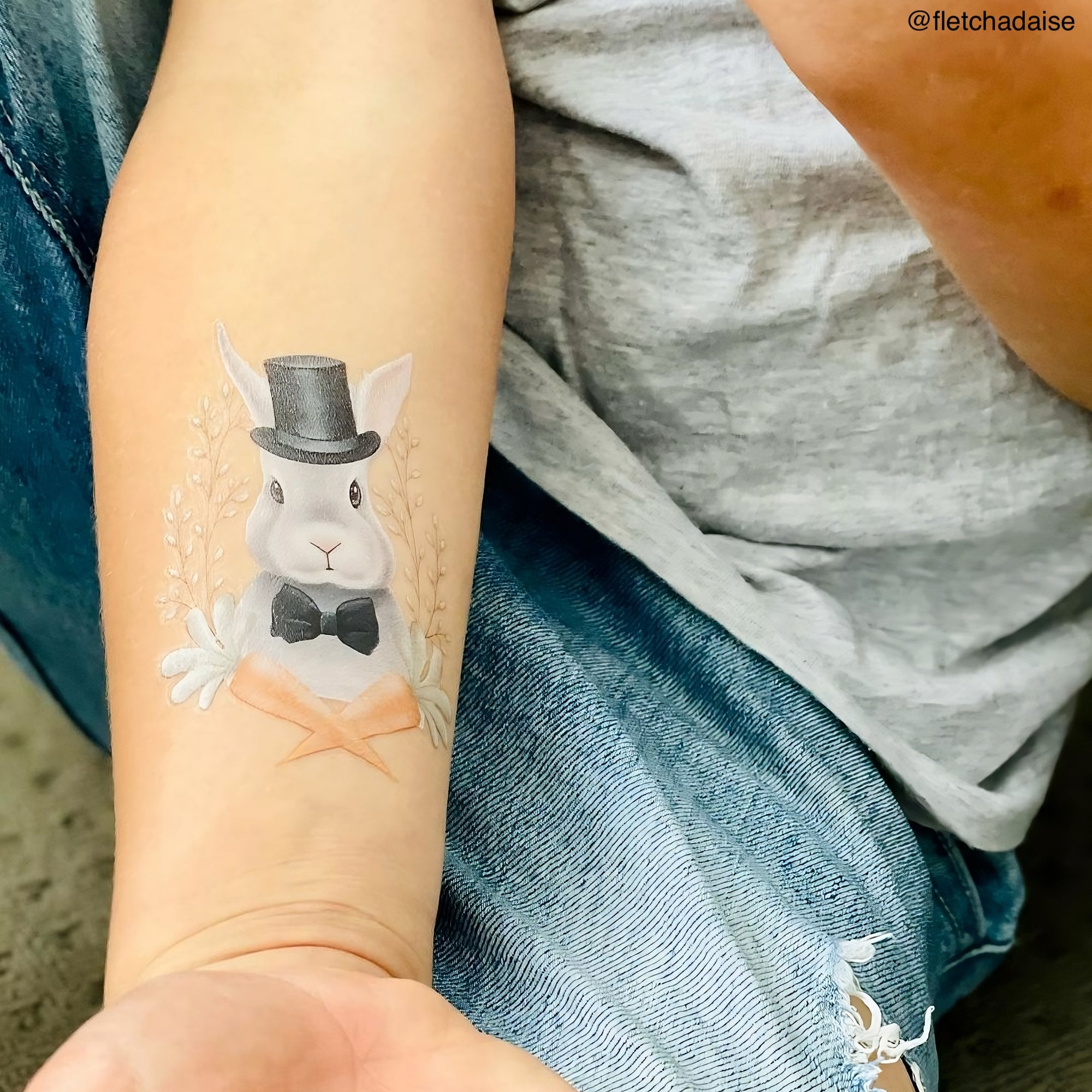 Mr. Bunny Temporary Tattoos - Easter Joy for Kids