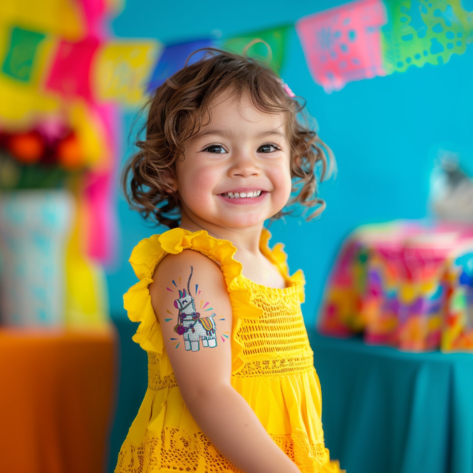 Piñata Temporary Tattoos for Festive Party Fun